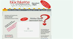 Desktop Screenshot of hochleite.de
